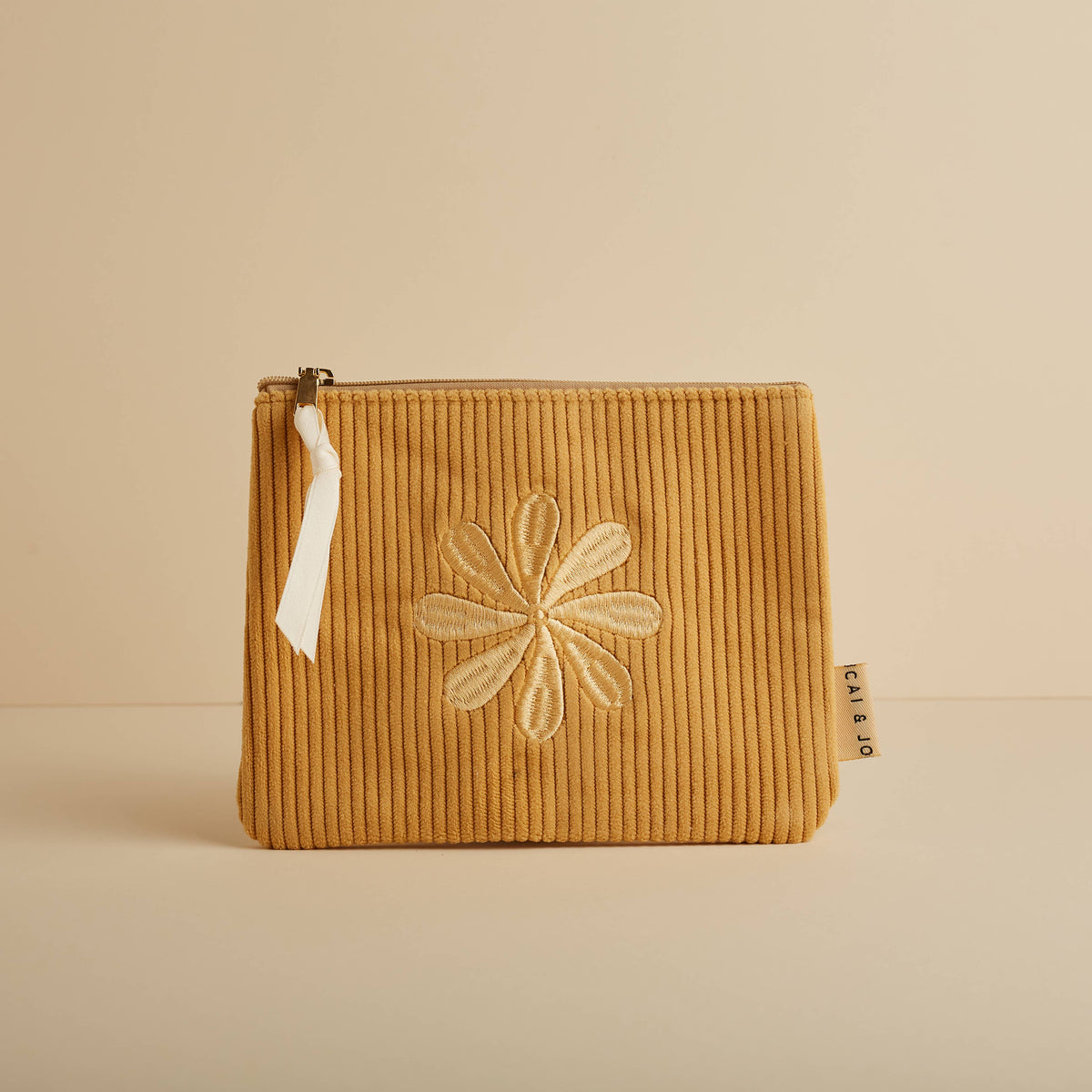 cai & jo - Corduroy Pouch in Marigold