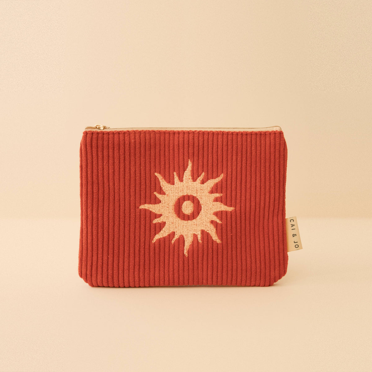 cai & jo - Corduroy Pouch in Rust
