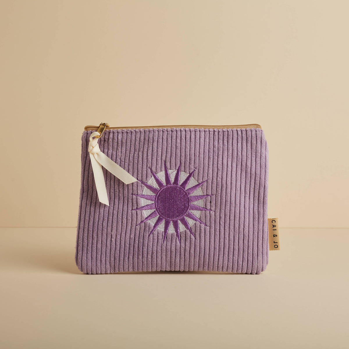 cai & jo - Corduroy Pouch in Lavender