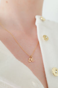 9ct Gold Initial Charm Necklace
