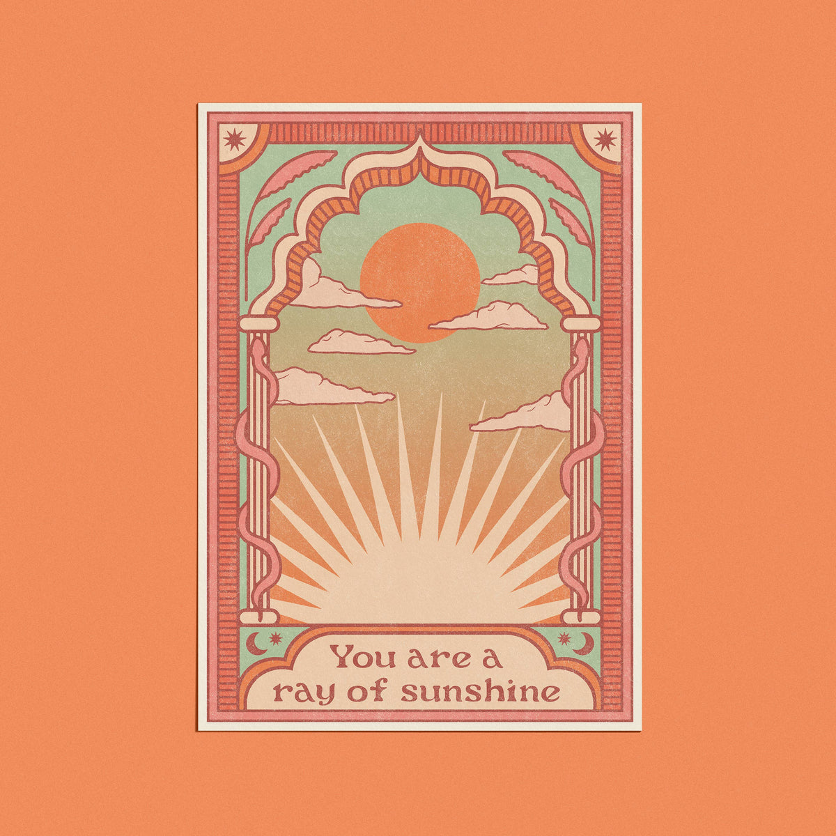 cai & jo - You are a ray of sunshine Card: With cello wrap