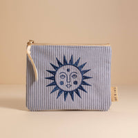 cai & jo - Corduroy Pouch in Seafoam Blue