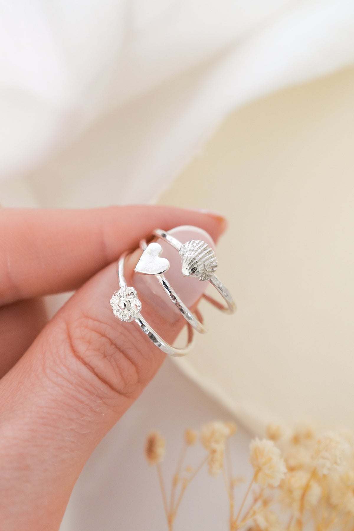 Sterling Silver Shell Ring