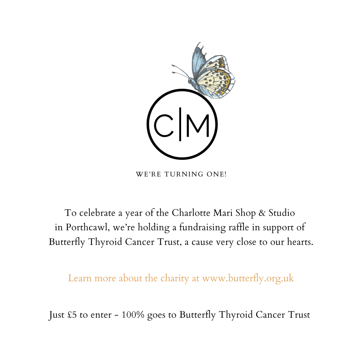 Charity Raffle Ticket | Butterfly Thyroid Cancer Trust