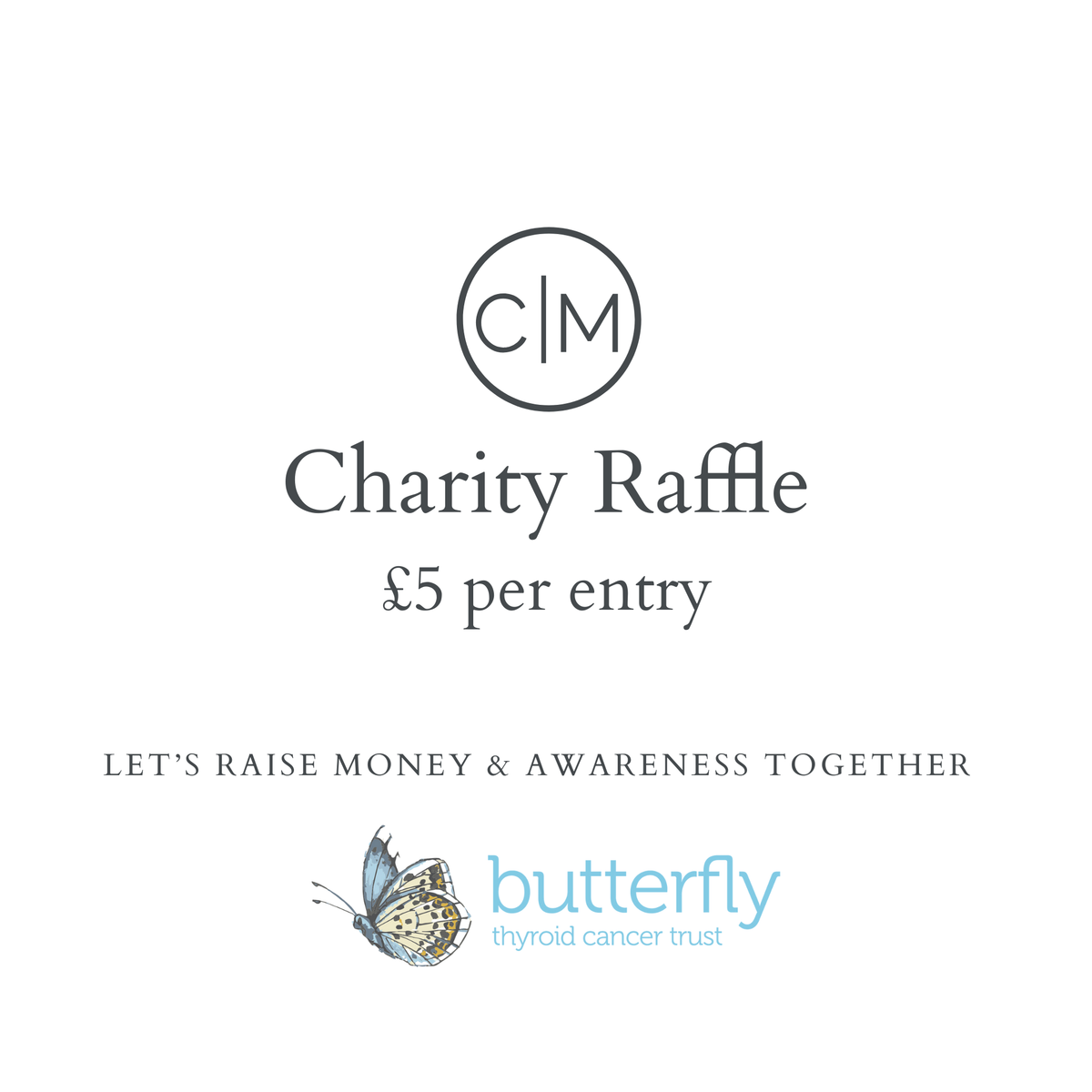 Charity Raffle Ticket | Butterfly Thyroid Cancer Trust
