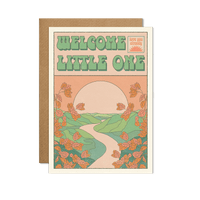 cai & jo - Welcome Little One Card: With cello wrap
