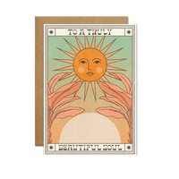 cai & jo - To a Truly Beautiful Soul Card: With cello wrap