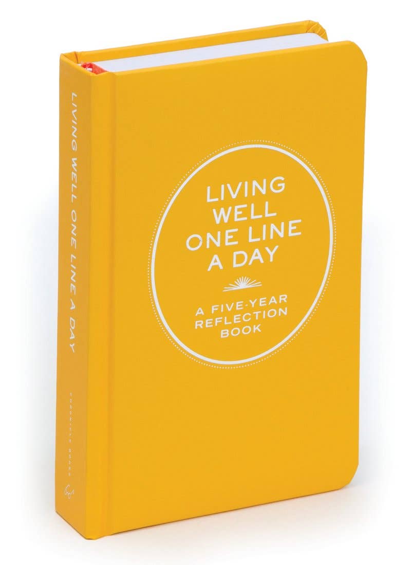 Abrams & Chronicle Books - Living Well One Line a Day - A Five-Year Reflection Book (Diary or Journal)