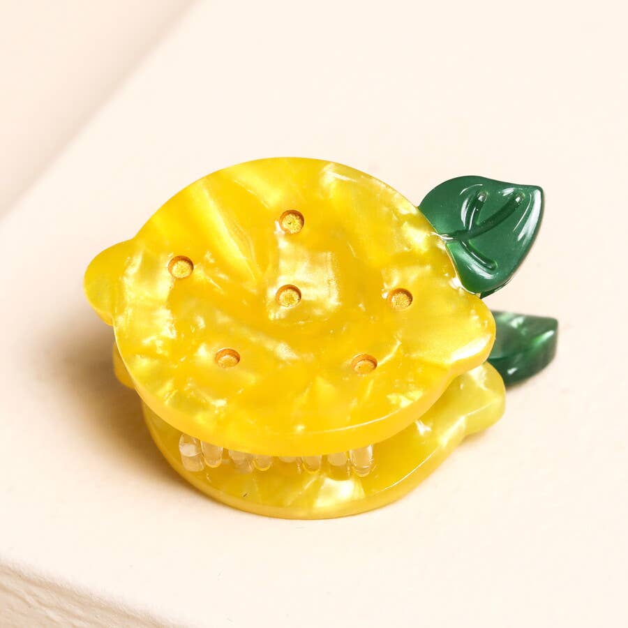 Lisa Angel - Mini Yellow Lemon Hair Clip