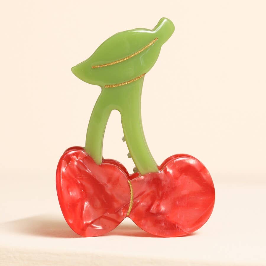 Lisa Angel (US Duties Paid) - Red Cherry Hair Clip