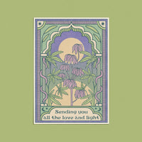 cai & jo - Sending you all the love and light Card: With cello wrap