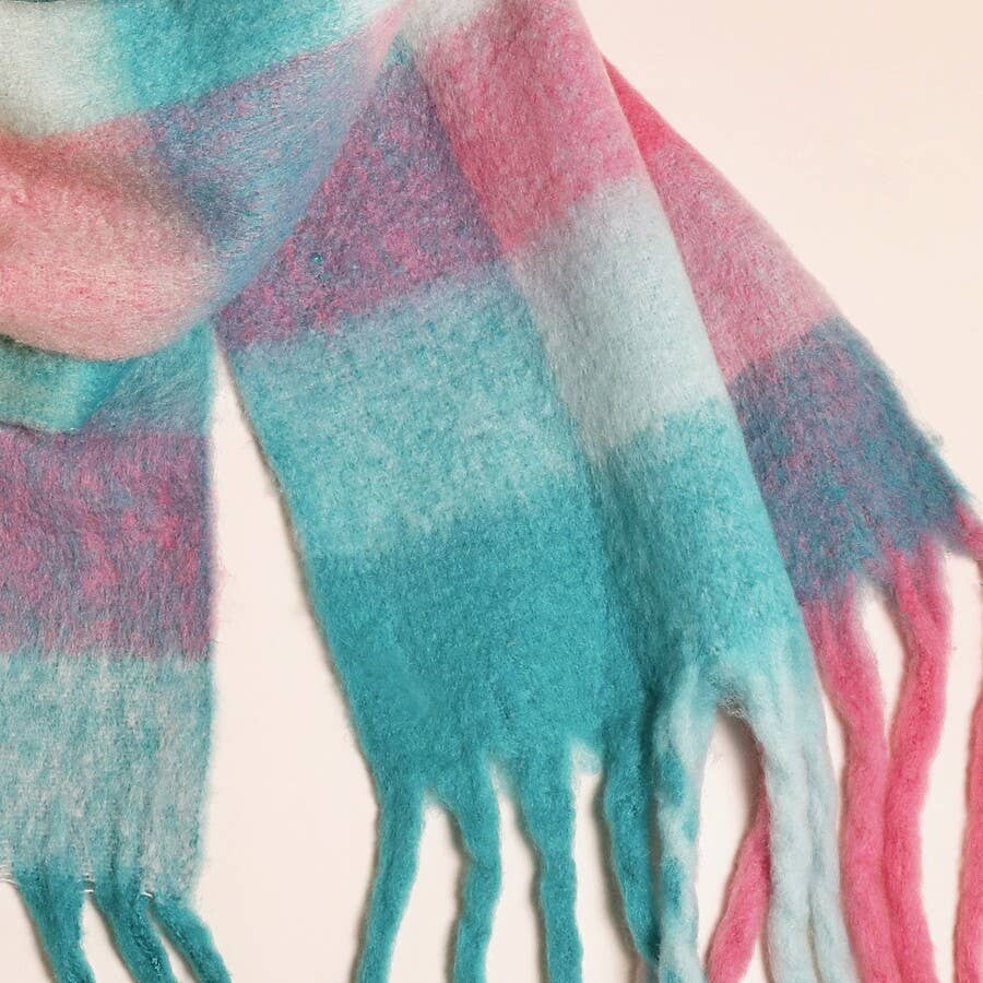 Lisa Angel - Ombre Check Winter Scarf