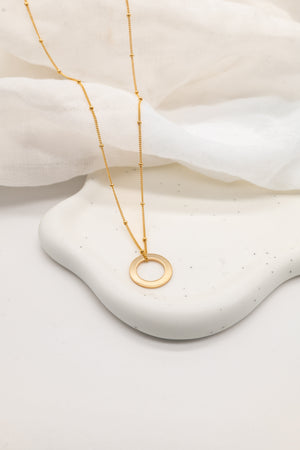 Personalised 14ct Gold Filled Circle Necklace