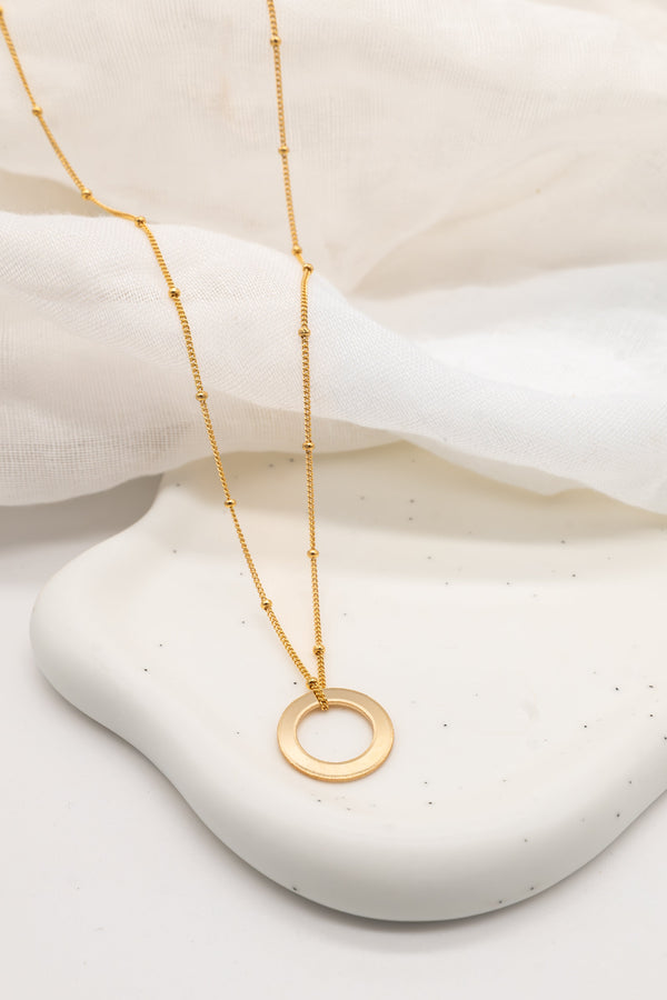 Personalised 14ct Gold Filled Circle Necklace