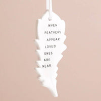 Lisa Angel (US Duties Paid) - When Feathers Appear Hanging Decoration