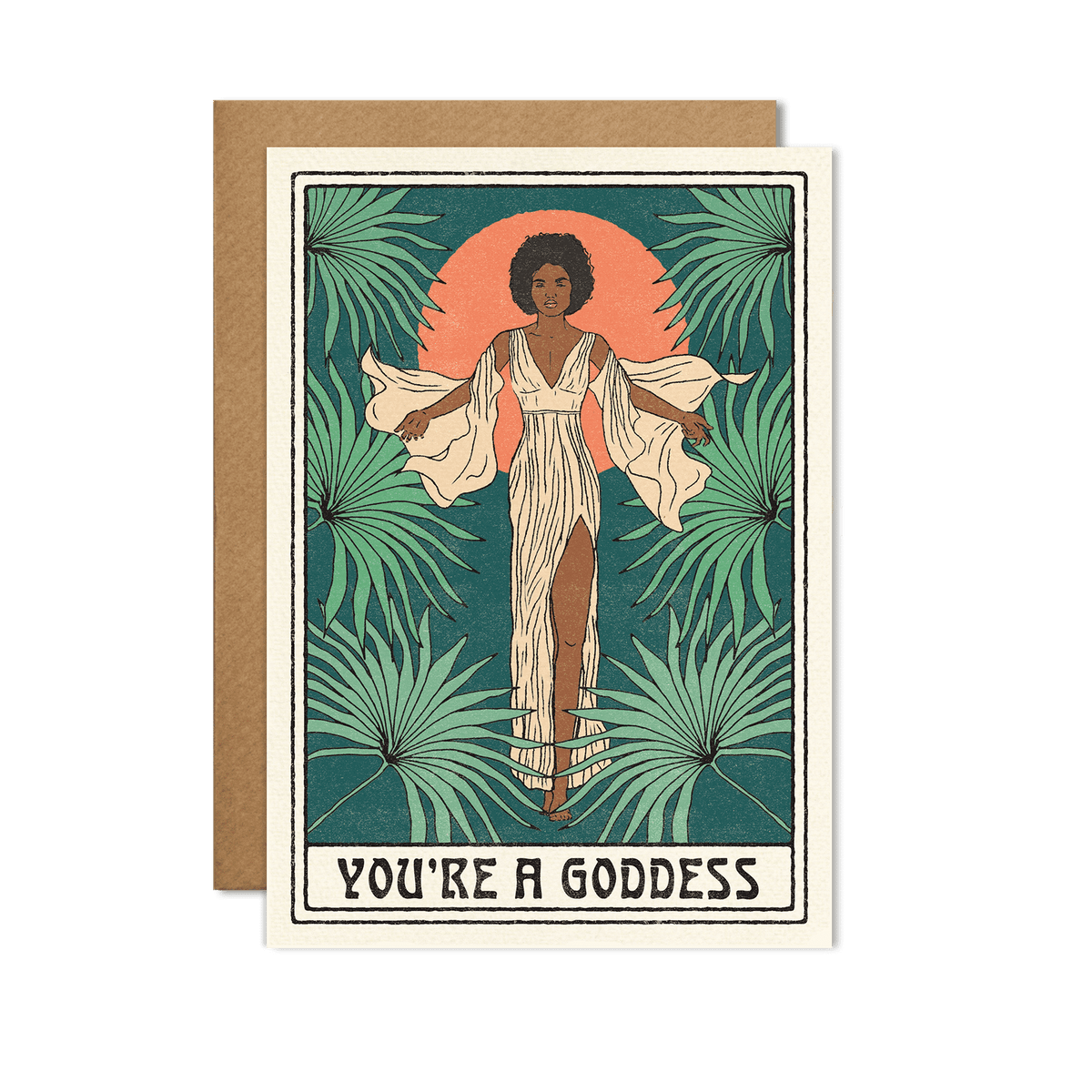 cai & jo - You're a Goddess Card: With cello wrap