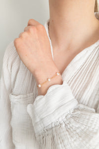 14ct Gold Filled Triple Pearl Bracelet