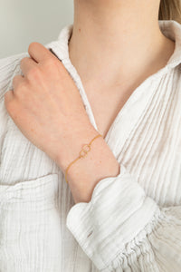 14ct Gold Filled Twisted Interlocking Circle Necklace