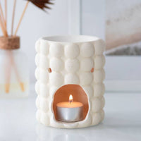 Something Different Wholesale - Cream Speckle Bubble Oil Burner and Wax Warmer