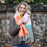 Lisa Angel - Colourful Block Winter Scarf