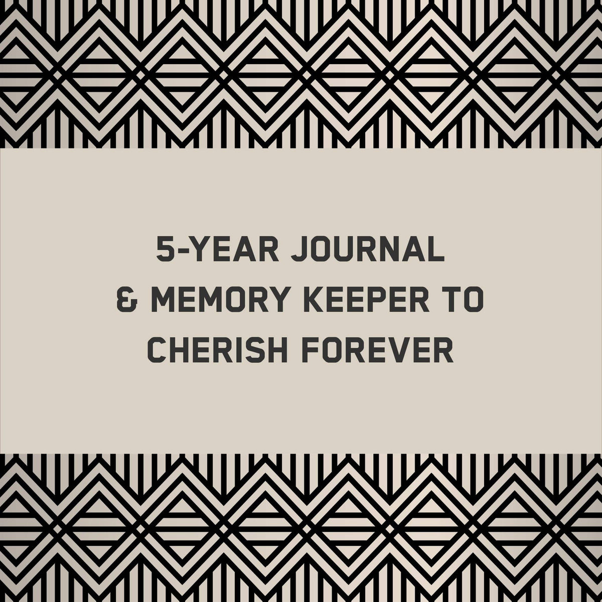 Abrams & Chronicle Books - Charcoal Canvas One Line a Day - A Five-Year Memory Book (Diary or Journal)
