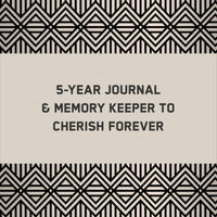 Abrams & Chronicle Books - Charcoal Canvas One Line a Day - A Five-Year Memory Book (Diary or Journal)