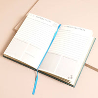 Lisa Angel - Green Floral Daily Gratitude Journal