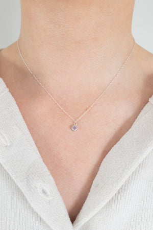 Sterling Silver Birthstone Necklace