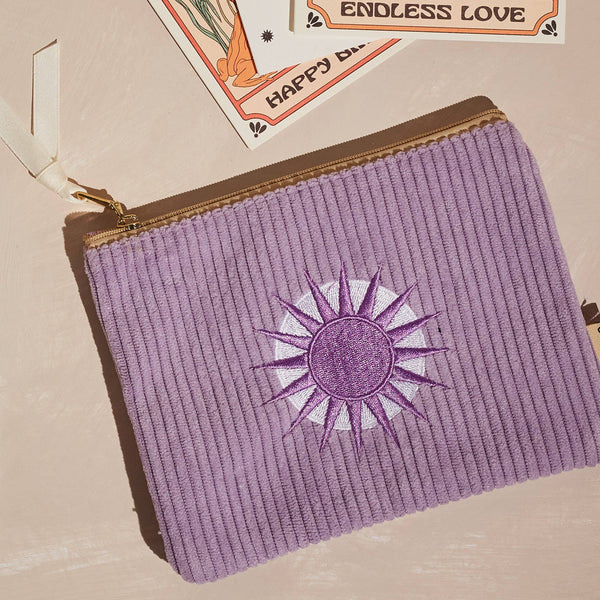 cai & jo - Corduroy Pouch in Lavender