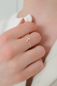 Silver Wave Ring