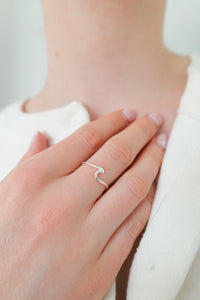Silver Wave Ring