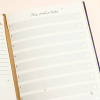 Lisa Angel - Navy Celestial Goals and Aspirations Notebook