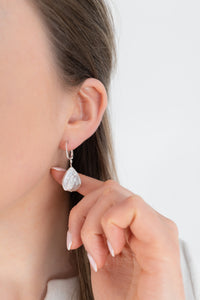 Sterling Silver Baroque Pearl Drop Earrings