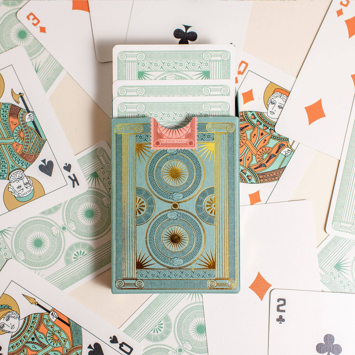 cai & jo - The Olympia Playing Cards in Sage Green