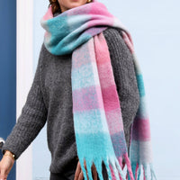 Lisa Angel - Ombre Check Winter Scarf