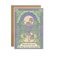 cai & jo - Sending you all the love and light Card: With cello wrap