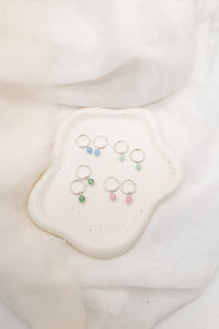 14ct Gold Filled Jade Hoops
