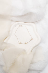 14ct Gold Filled Triple Pearl Bracelet