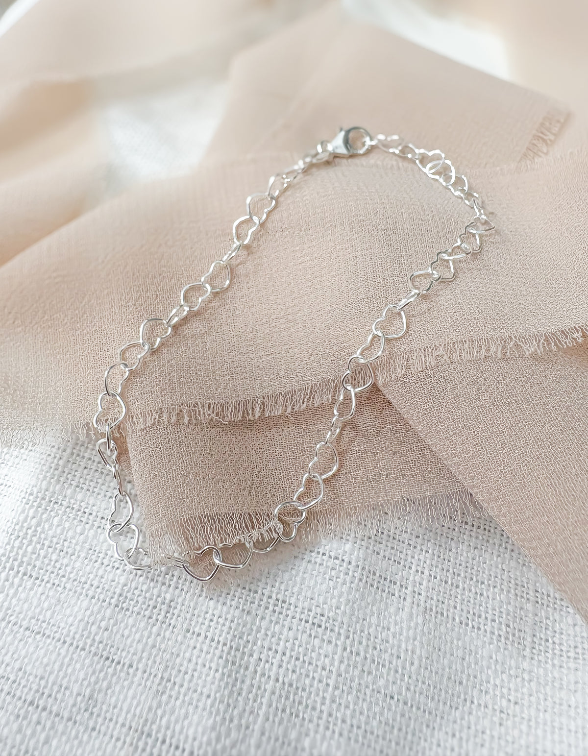 Sterling Silver Heart Bracelet