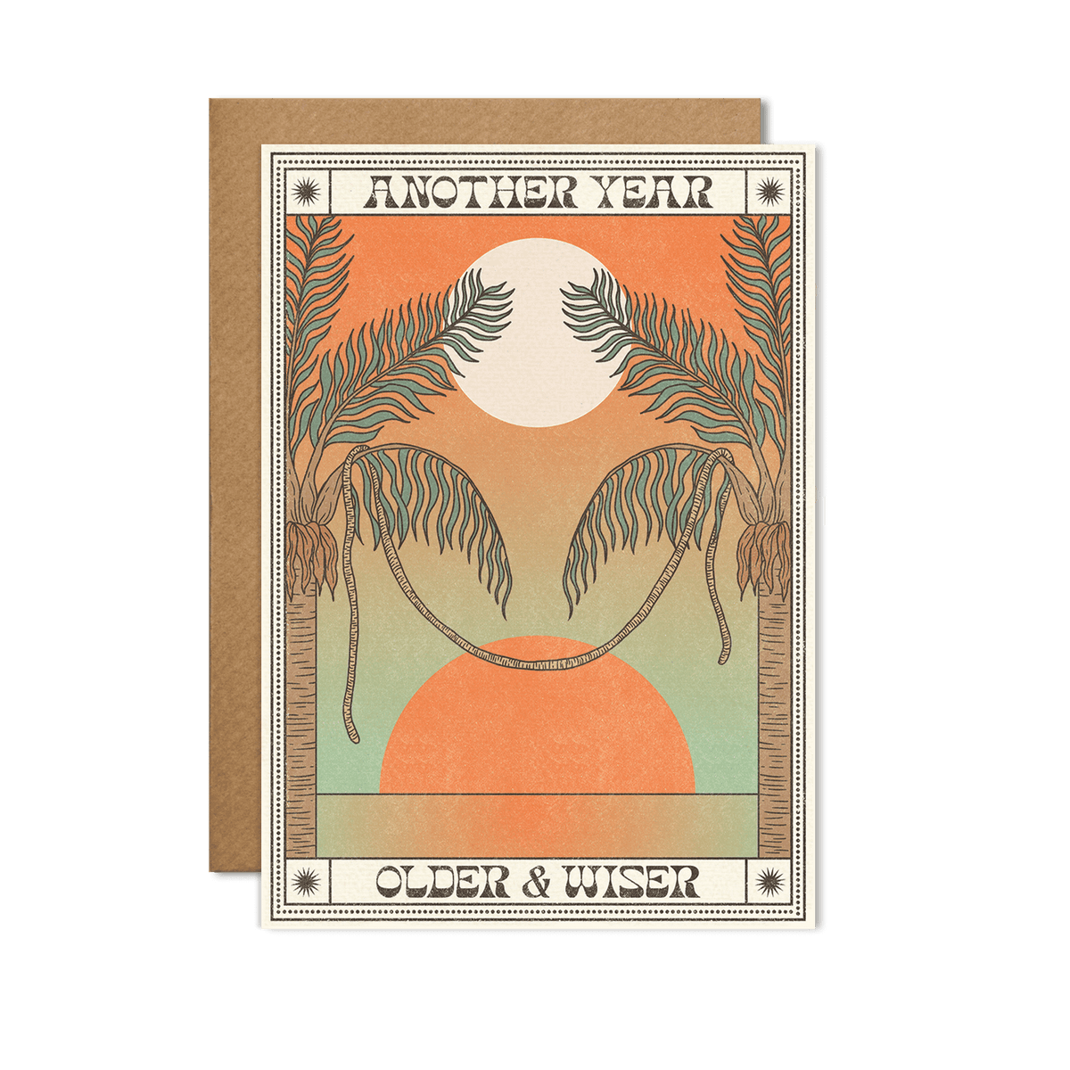 cai & jo - Another Year Older and Wiser Card: With cello wrap