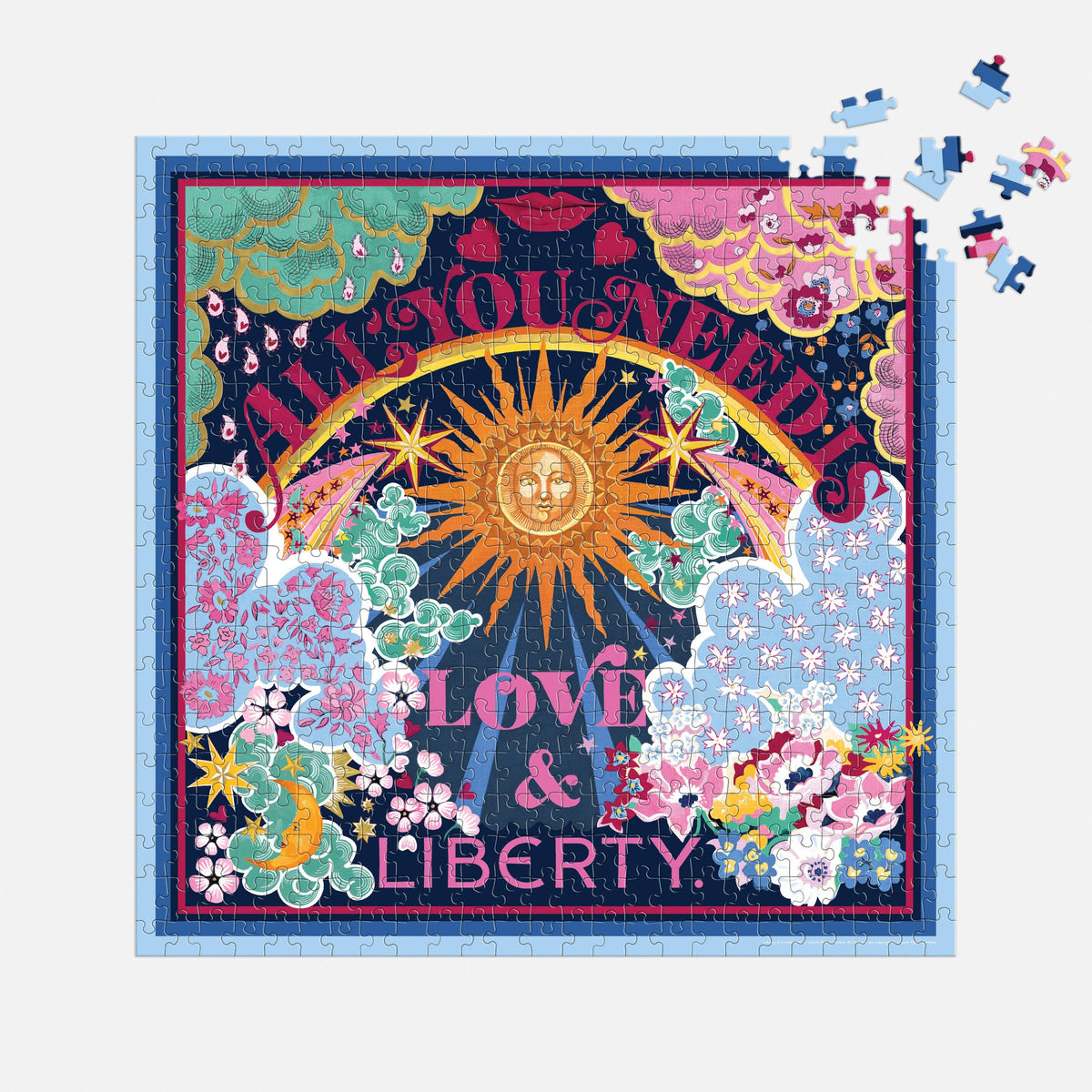 Abrams & Chronicle Books - Liberty All You Need is Love 500 Piece Book Puzzle (Jigsaw Products)