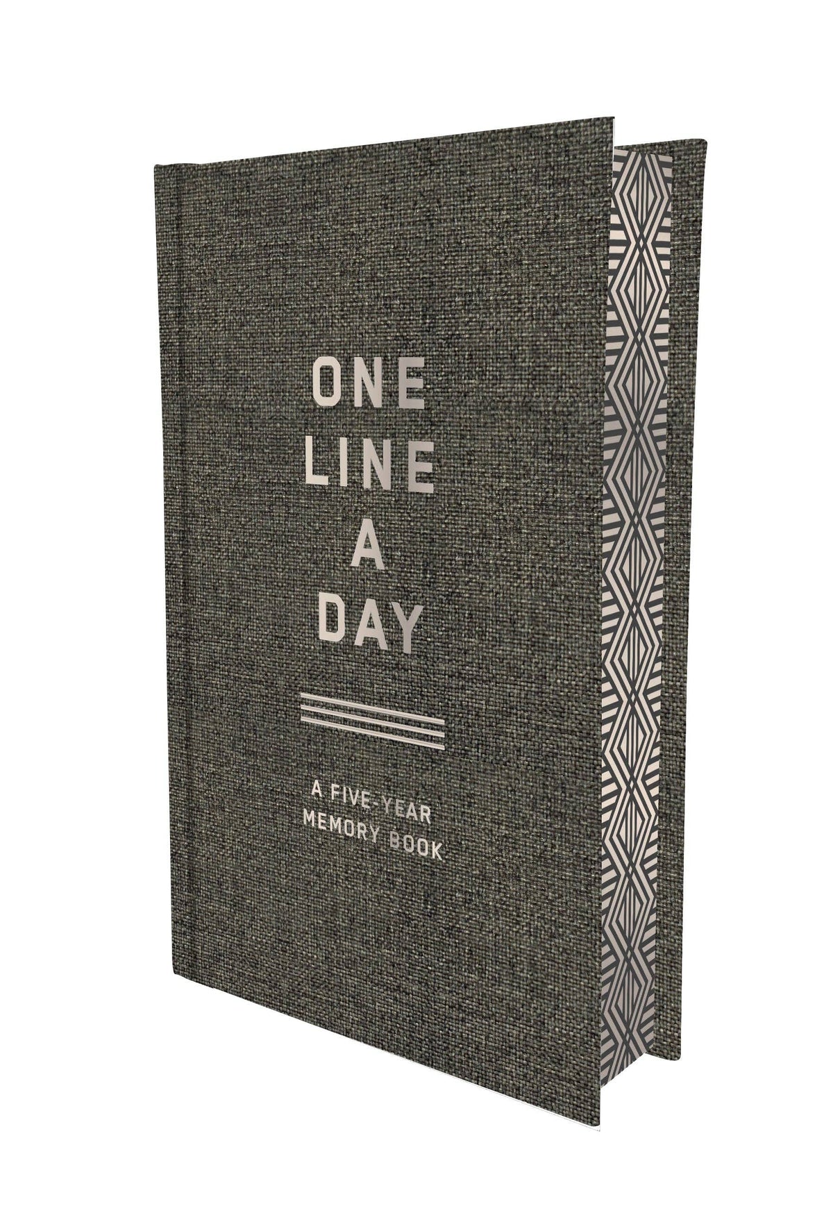 Abrams & Chronicle Books - Charcoal Canvas One Line a Day - A Five-Year Memory Book (Diary or Journal)
