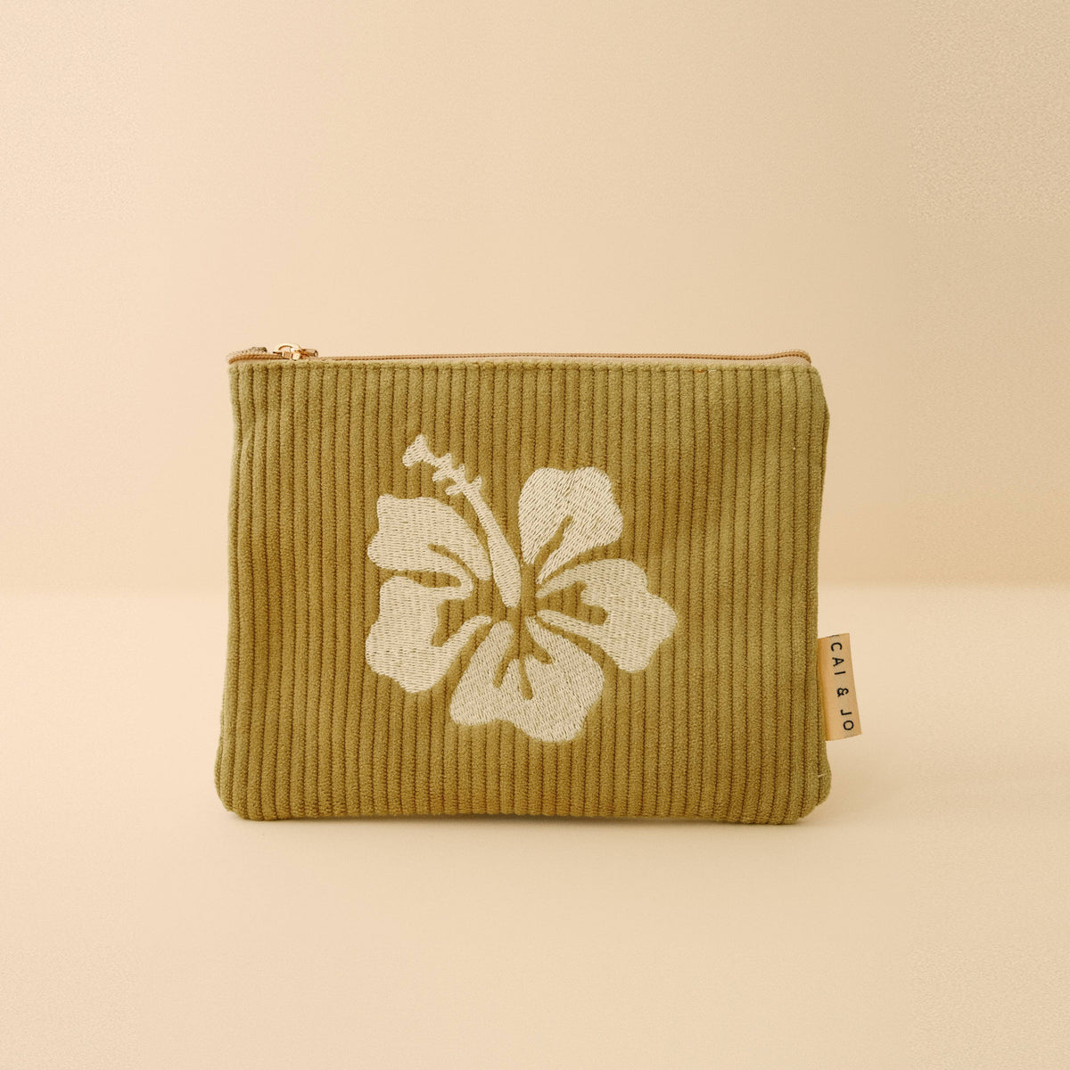cai & jo - Corduroy Pouch in Olive