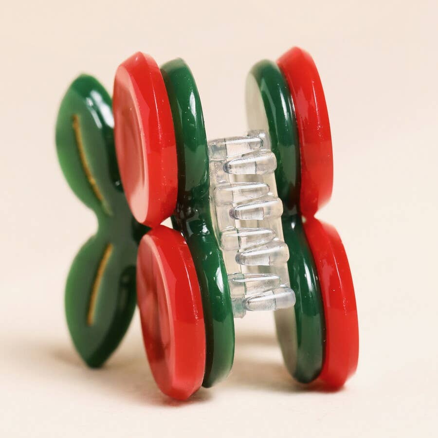 Lisa Angel- Mini Red Cherry Hair Clip