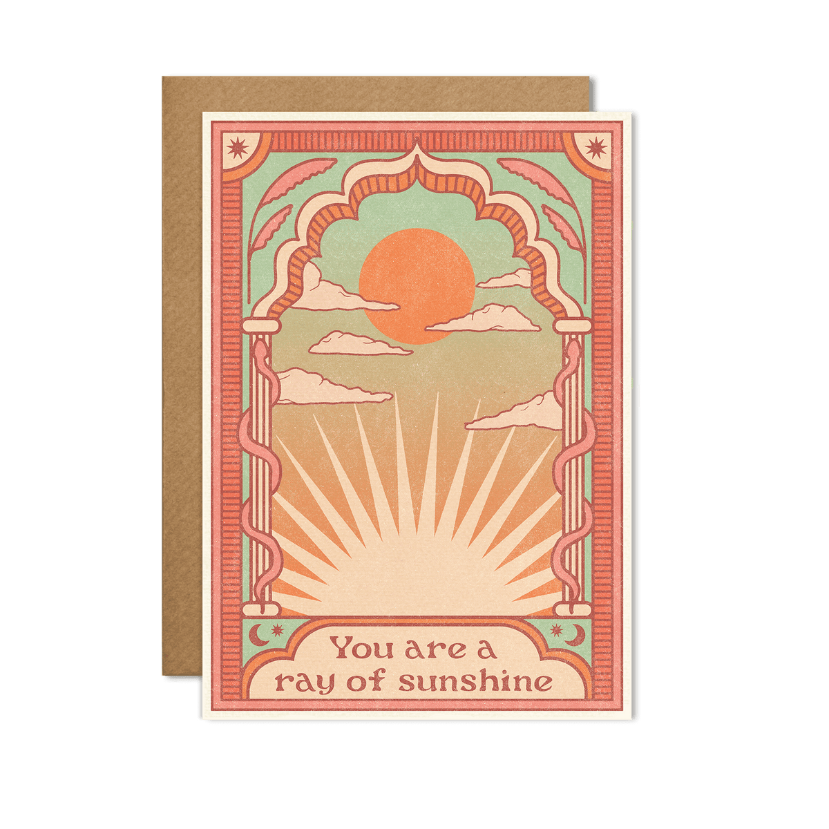 cai & jo - You are a ray of sunshine Card: With cello wrap