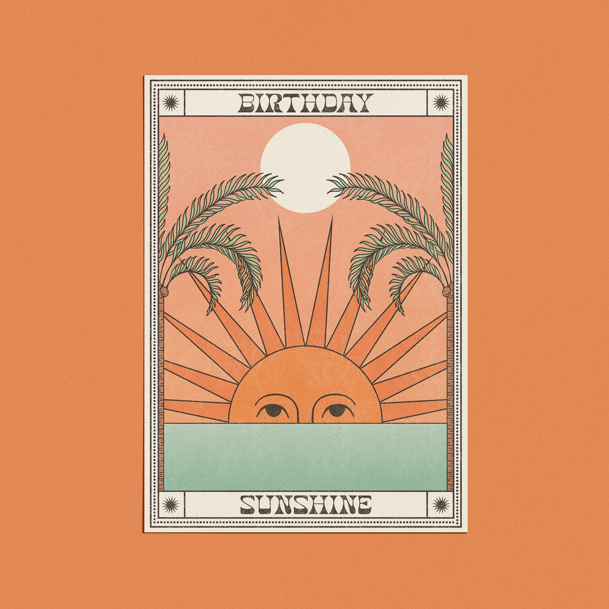 Birthday Sunshine Card: With cello wrap