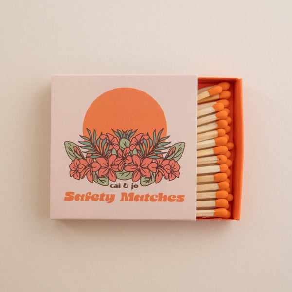 cai & jo - Small Matchbox in Tropical Floral