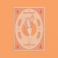 cai & jo - Birthday Goddess Card: With cello wrap