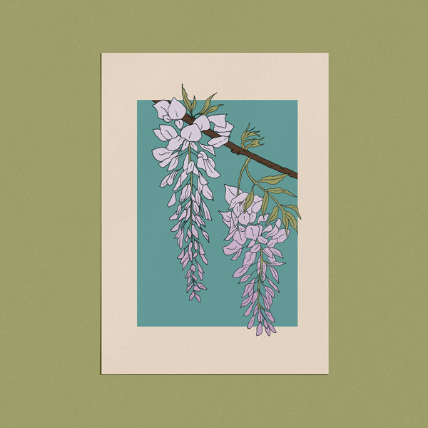 cai & jo - Wisteria Flower Card: With cello wrap
