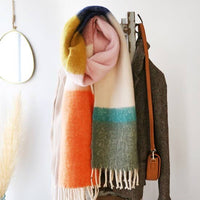 Lisa Angel - Colourful Block Winter Scarf